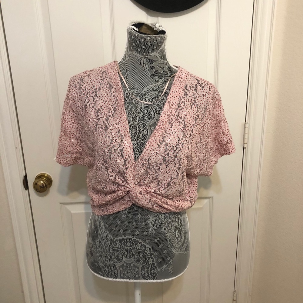 Lace crop top